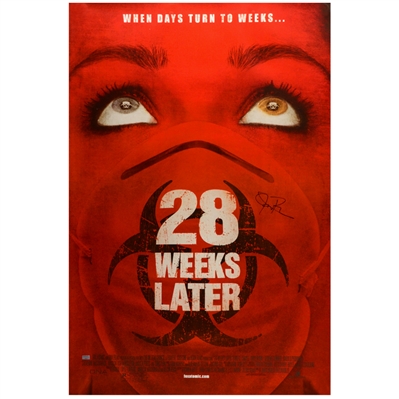 Jeremy Renner Autographed 2007 28 Weeks Later 27x40 Original Single-Sided Movie Poster
