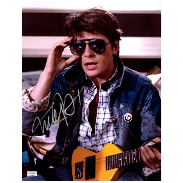 Michael J. Fox Autographed Back to the Future Marty McFly 11x14 Photo