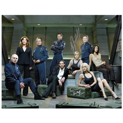 Katee Sackhoff, Tricia Helfer Autographed Battlestar Galactica 11x14 photo