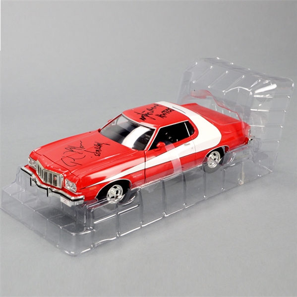 David Soul and Paul Michael Glaser Autographed Starsky & Hutch 1:18 Scale Die-Cast Torino