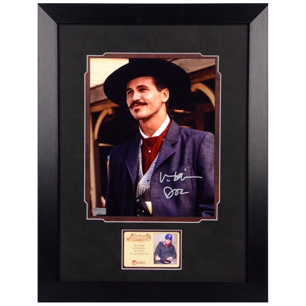 Val Kilmer Autographed Tombstone Doc Holliday OK Corral 8x10 Framed Photo
