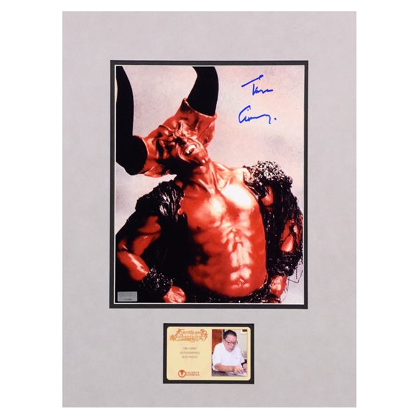 Tim Curry Autographed Legend Darkness 8x10 Matted Photo