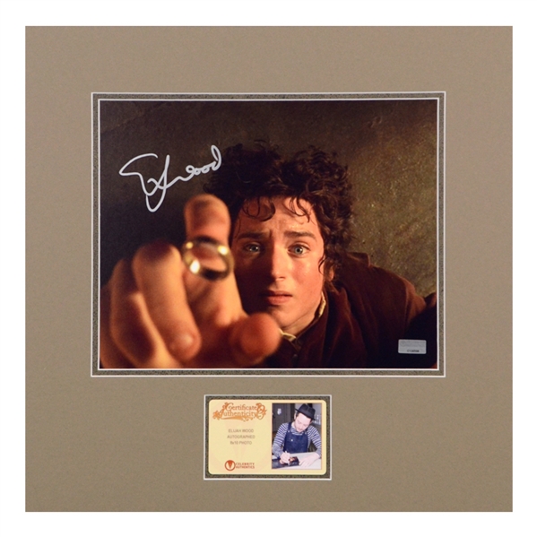 Elijah Wood Autographed The Lord of the Rings Frodo Baggins 8x10 Matted Photo