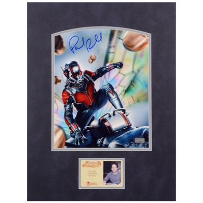 Paul Rudd Autographed Ant-Man Action 8x10 Matted Photo