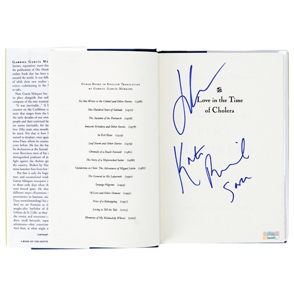 Kate Beckinsale and John Cusack Serendipity Autographed ‘Love in the Time of Cholera’ Book - * LAST ONE!