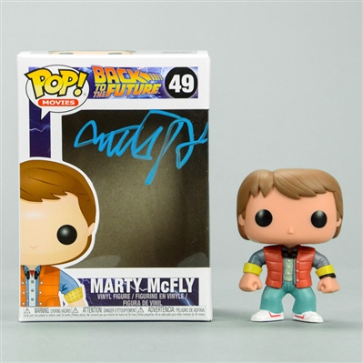 Michael J. Fox Autographed Back to the Future Marty McFly POP Vinyl Figure #49