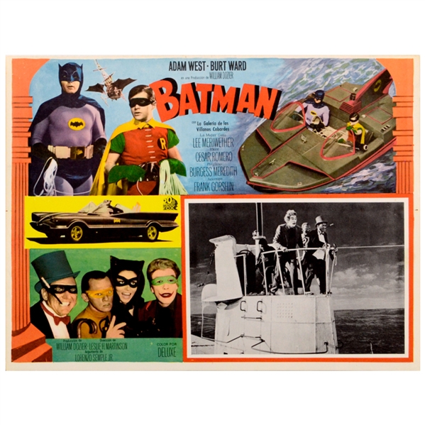 Batman (1966) 12.5x16.5 Mexico Release Lobby Card