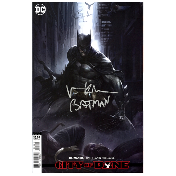 Val Kilmer Autographed Batman 85 With Batman Inscription