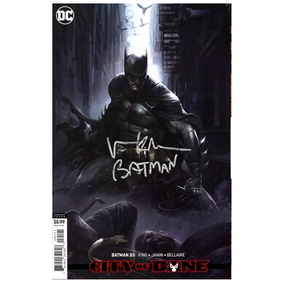 Val Kilmer Autographed Batman 85 With Batman Inscription