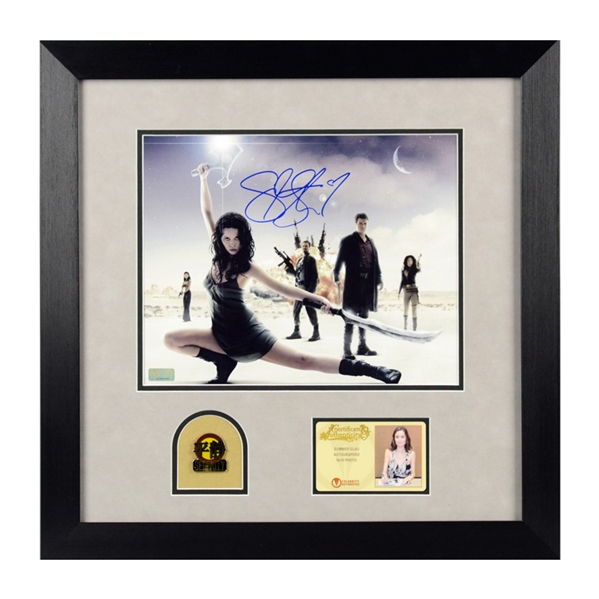 Summer Glau Autographed Serenity River Tam 8x10 Photo Framed With Pin