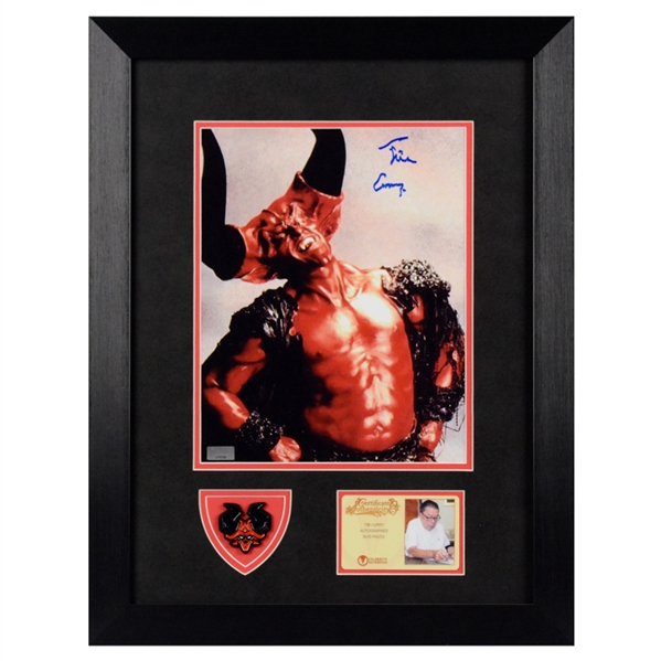 Tim Curry Autographed Legend 8x10 Photo With Darkness Pin