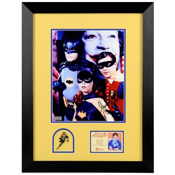 Yvonne Craig Autographed 1966 Batman Batgirl 8x10 Photo Framed with Pin
