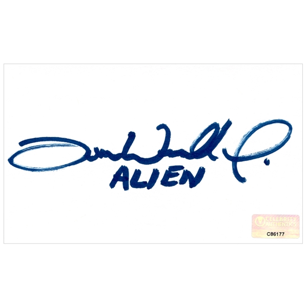 Tom Woodruff Alien vs Predator Autographed 3"x5" Index Card