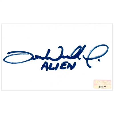 Tom Woodruff Alien vs Predator Autographed 3"x5" Index Card
