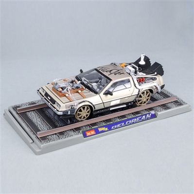 Michael J. Fox Autographed Back to the Future III 1:18 Scale Die-Cast DeLorean
