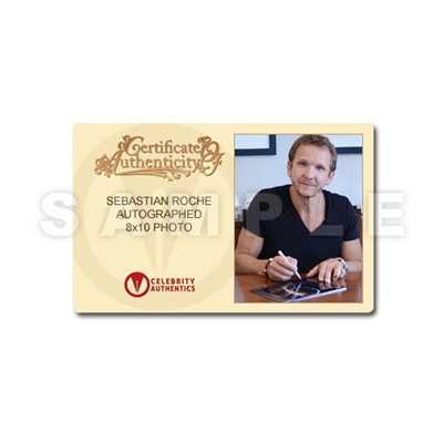 Sebastain Roche Autographed 8×10 Vampire Diaries Scene Photo