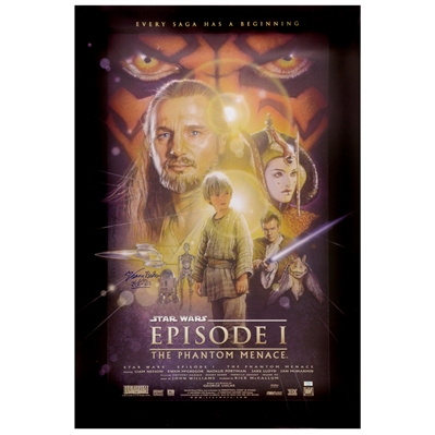 Kenny Baker Autographed Star Wars: Episode I The Phantom Menace 27x40 Single-Sided Poster
