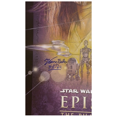 Kenny Baker Autographed Star Wars: Episode I The Phantom Menace 27x40 Single-Sided Poster
