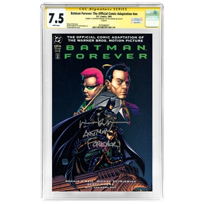 Val Kilmer Autographed Batman Forever: The Official Comic Adaptation CGC SS Signature Series 7.5 Comic 