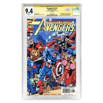Paul Bettany Autographed Avengers #v3 #1 CGC SS Signature Series 9.4 Comic 