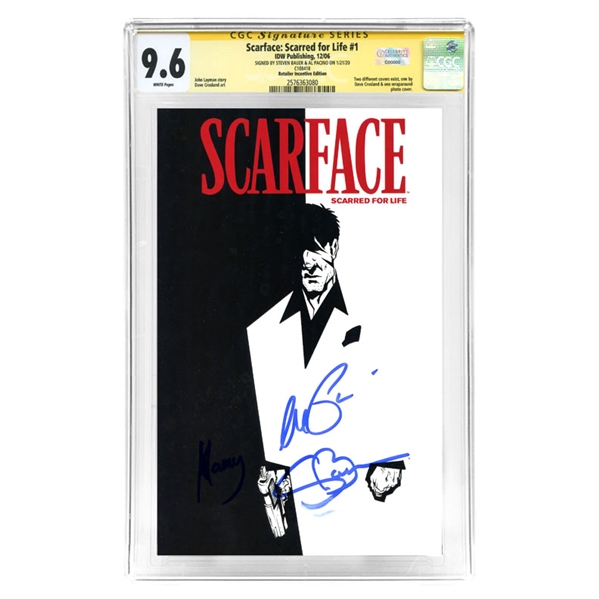 Al Pacino, Steven Bauer Autographed Scarface: Scarred for Life #1 CGC SS Signature Series 9.6