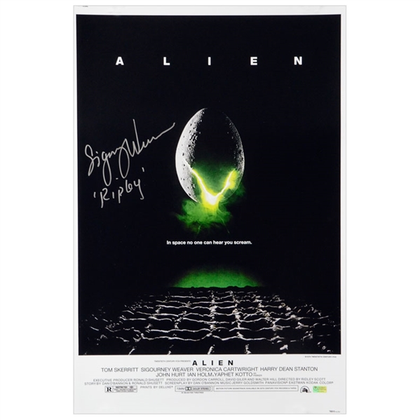  Sigourney Weaver Autographed Alien 16×24 Poster