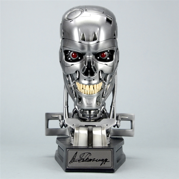 Arnold Schwarzenegger Autographed Terminator T-800 Endoskeleton 1:1 Scale Bust