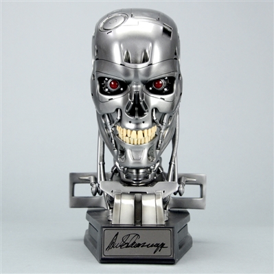Arnold Schwarzenegger Autographed Terminator T-800 Endoskeleton 1:1 Scale Bust