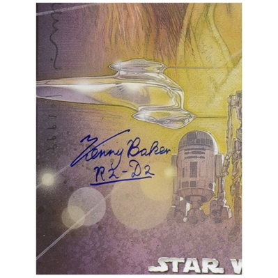 Kenny Baker Autographed Star Wars: Episode I The Phantom Menace 27x40 Single-Sided Poster