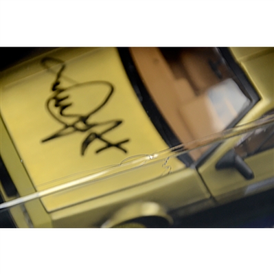 Michael J. Fox Autographed Back to the Future 1:18 Scale Die-Cast Gold DeLorean