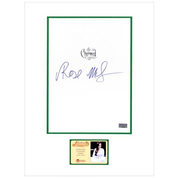 Rose McGowan Autographed Charmed Matted Script Cover