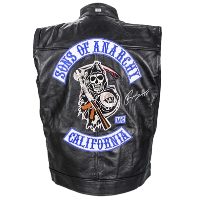 Charlie Hunnam Autographed Sons of Anarchy SAMCRO Leather Vest