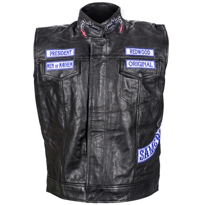 Charlie Hunnam Autographed Sons of Anarchy SAMCRO Leather Vest