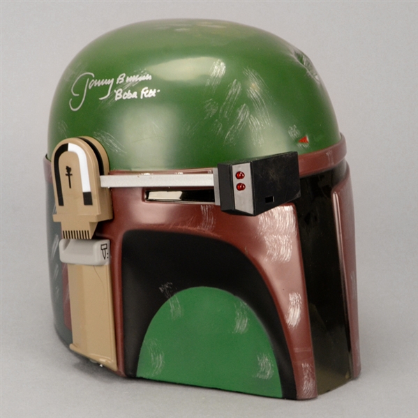 Jeremy Bulloch Autographed Star Wars 1:1 Scale Boba Fett Helmet with Boba Fett Inscription