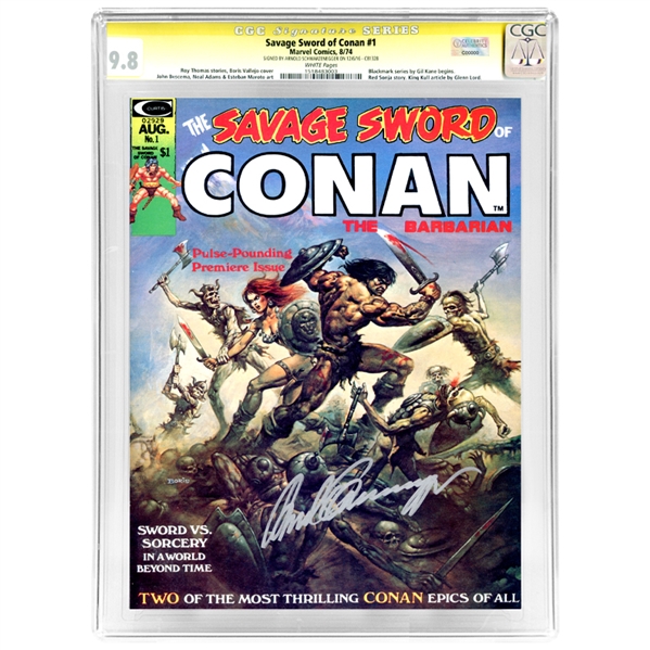 Arnold Schwarzenegger Autographed 1974 The Savage Sword of Conan #1 CGC SS 9.8 (mint)