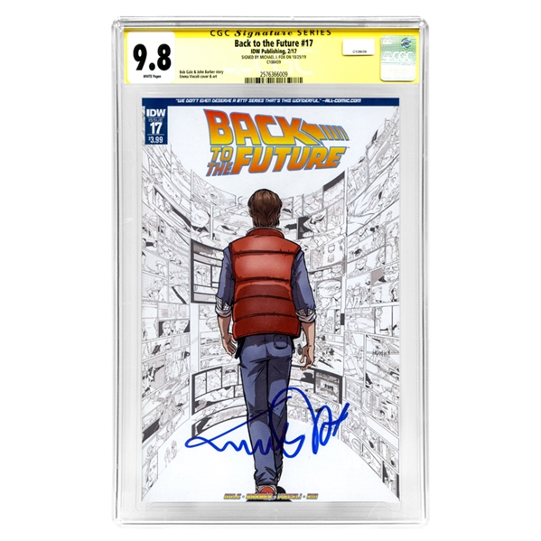 Michael J. Fox Autographed 2017 Back to the Future CGC SS 9.8 (mint)