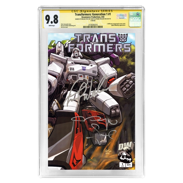 Megan Fox, Frank Welker Autographed Transformers: Generation 1 #1 CGC SS 9.8 (mint)