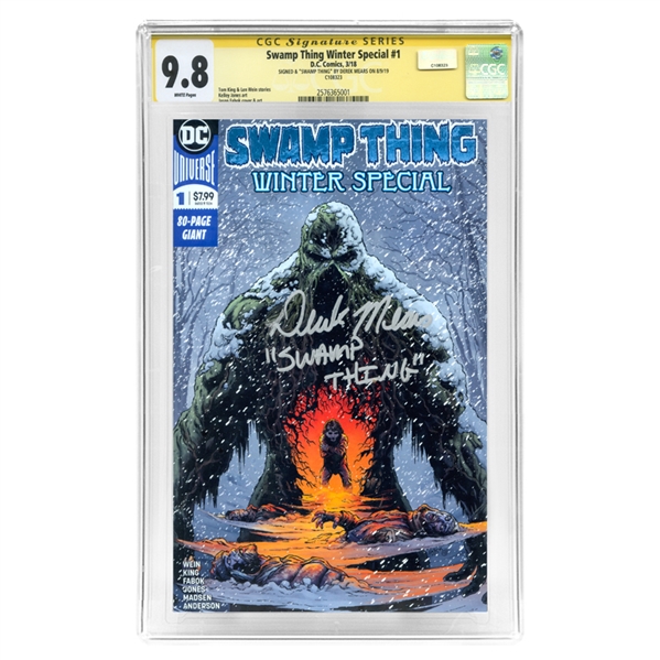 Derek Mears Autographed 2018 Swamp Thing Winter Special #1 CGC SS 9.8 (mint)