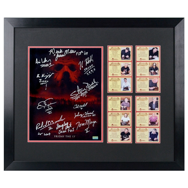 Friday the 13th Cast Autographed Camp Blood 11x14 Framed Photo