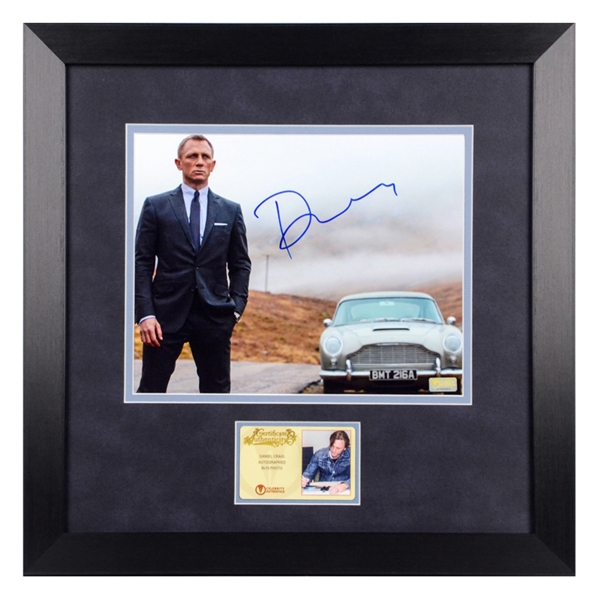 Daniel Craig Autographed Casino Royale James Bond DB5 8x10 Framed Photo