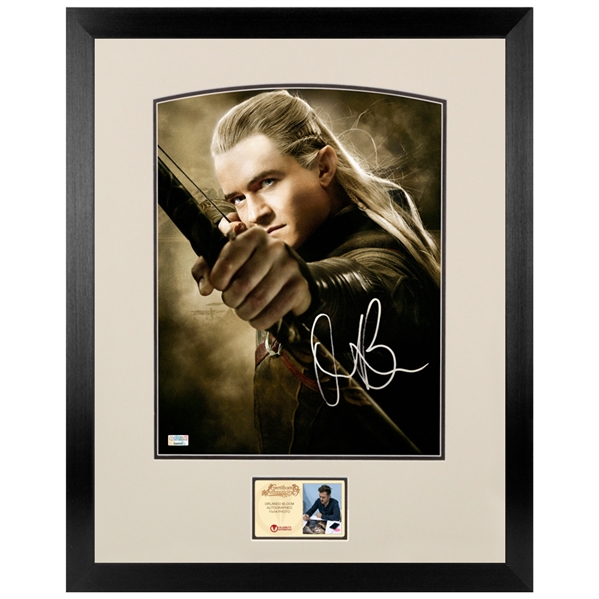 Orlando Bloom Autographed Lord of the Rings Legolas 11x14 Framed Photo