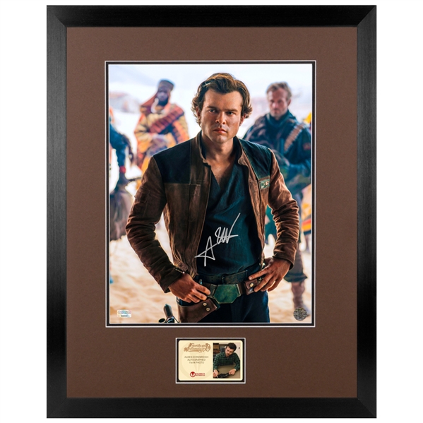 Alden Ehrenreich Autographed Solo A Star Wars Story Han Solo 11x14 Framed Photo