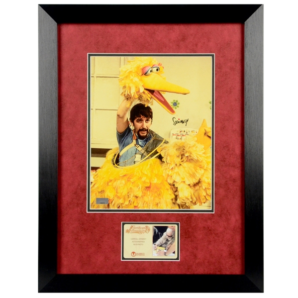 Carroll Spinney Autographed Sesame Street Big Bird 8x10 Framed Photo