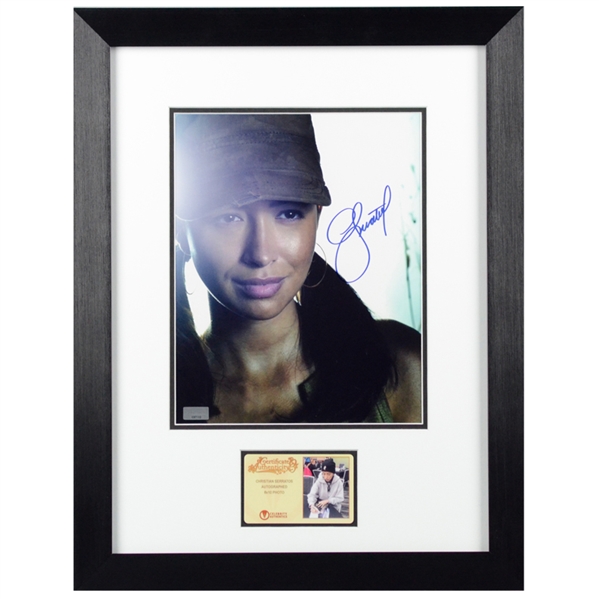 Christian Serratos Autographed The Walking Dead Rosita 8x10 Framed Photo