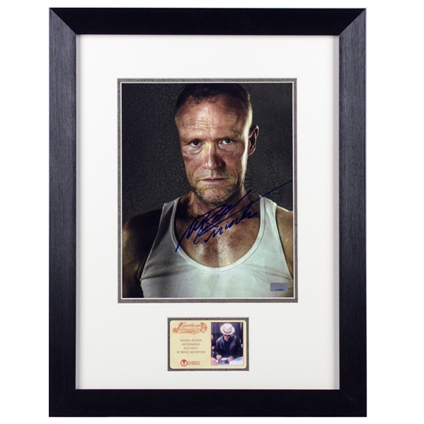 Michael Rooker Autographed The Walking Dead Merle 8x10 Framed Photo