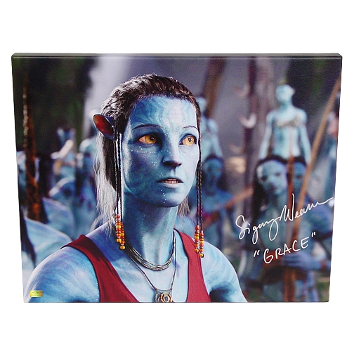 Sigourney Weaver Autographed Avatar Dr. Grace Augustine NaVi Gallery Edition 16x20 Canvas