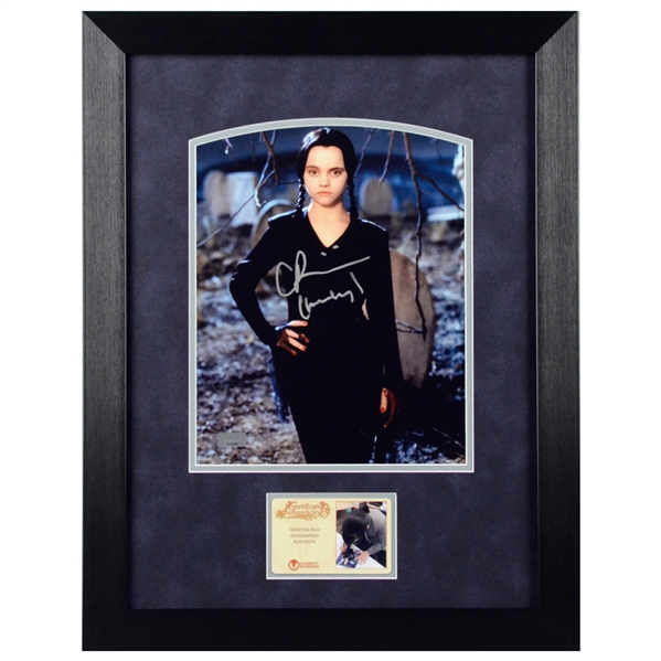 Christina Ricci Autographed The Addams Family Wednesday Addams 8x10 Framed Scene Photo