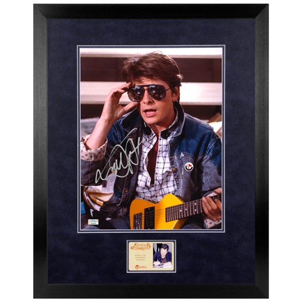 Michael J. Fox Autographed Back to the Future Marty McFly 11x14 Framed Scene Photo