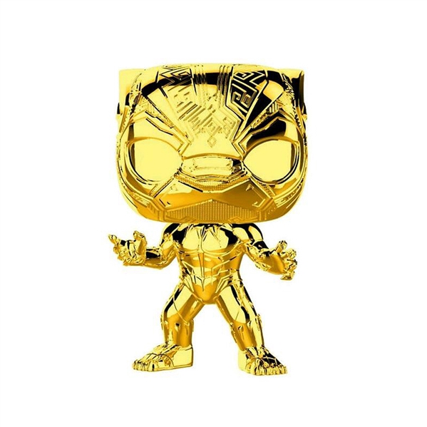 MCU 10th Anniversary Chrome Black Panther #383 Pop! Vinyl Figure