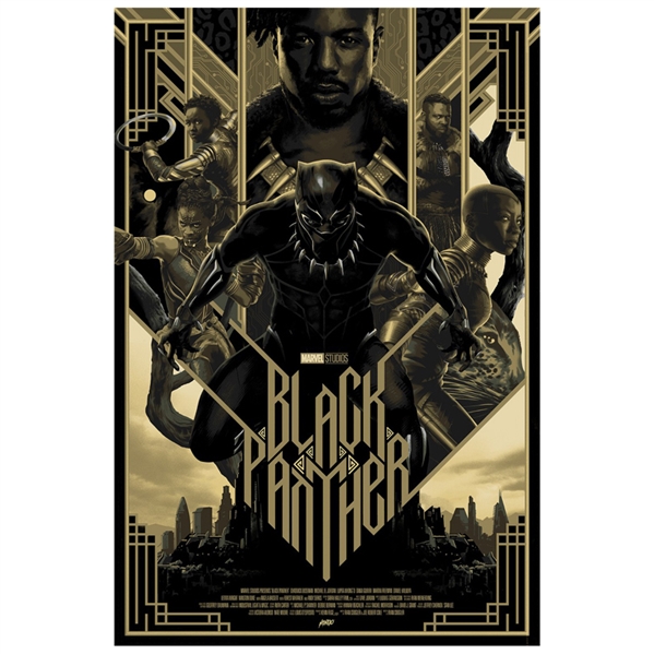 Mondo Black Panther All Hail the King 24”x36” Screen Printed Poster by Matt Taylor